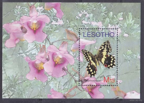 2007 Лесото 1986/B209 Бабочки