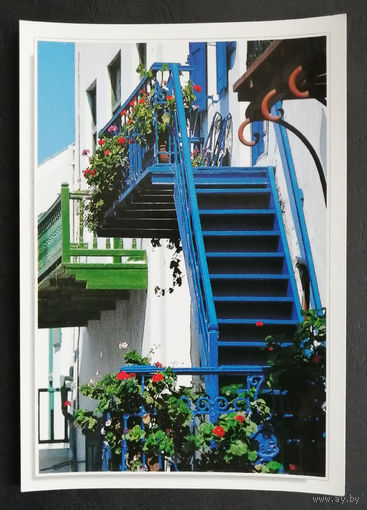 Греция. Виды городов. Чистая открытка #0044-V2P22