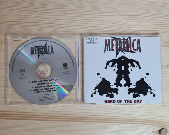 Metallica - Hero Of The Day (CD, UK, 1996, лицензия) Part 1 of a 2 CD set MADE IN UK