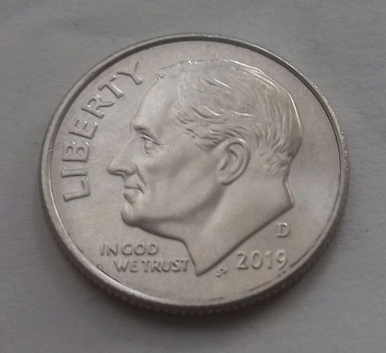 10 центов (дайм) США 2019 D, AU