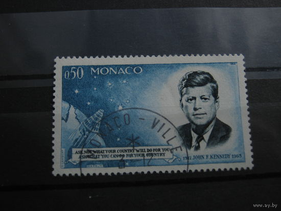 Марки - известные люди политики Кеннеди Монако