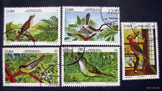 Куба 1978 Кубинские птицы полная серия
