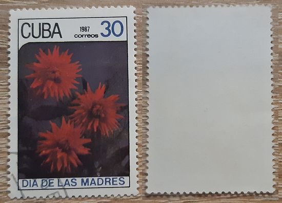 Куба 1987 День матери - Цветы.30 с