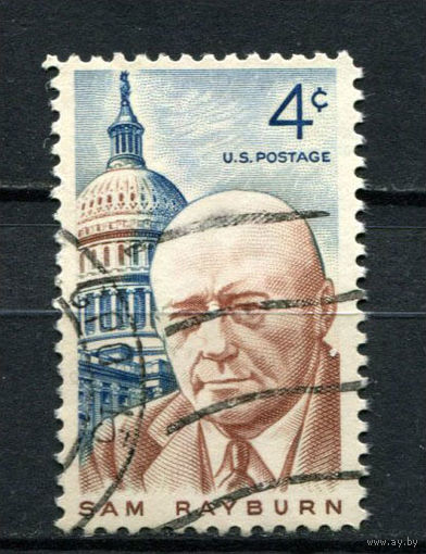 США - 1962 - Сэм Рэйберн - [Mi. 832] - полная серия - 1 марка. Гашеная.  (Лот 92AX)