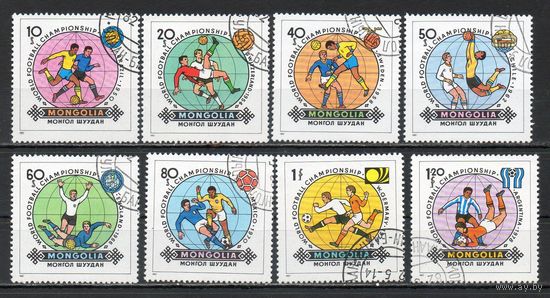 Чемпионат мира по футболу в Германии Монголия 1982 год серия из 8 марок