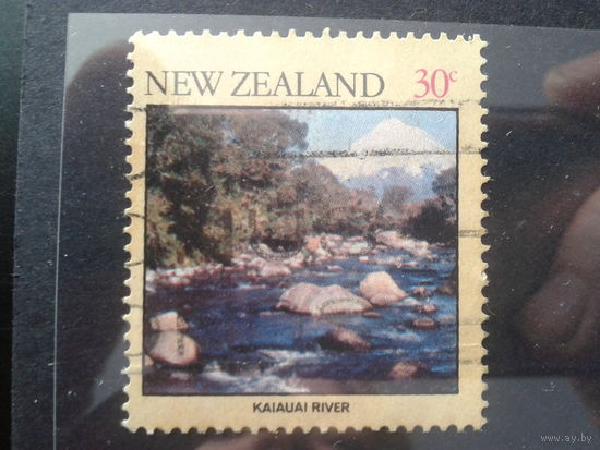 Новая Зеландия 1981 Природа, каменистая речка