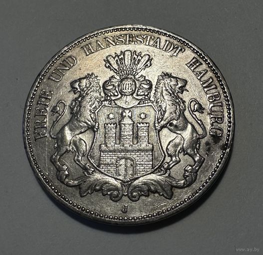 5 марок 1908 Гамбург