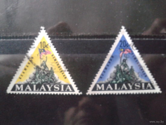 Малайзия 1966 Памятник, гос. флаг Полная серия