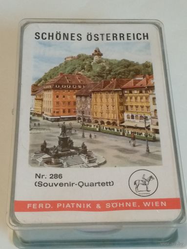 Карточная игра SCHONES OSTERREICH Nr.286(Souvenir-Quartett).FERD.PIATNIK & SOHNE,WIEN. 36 картю1960 год.