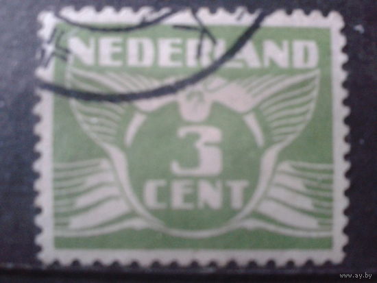 Нидерланды 1925 Стандарт, летящий голубь 3с