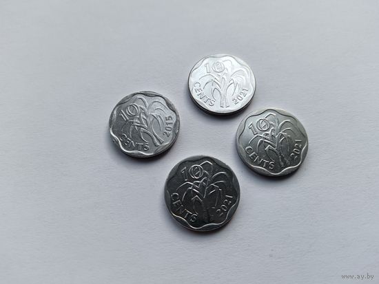 Эсватини (Свазиленд) 10 центов 4 монеты