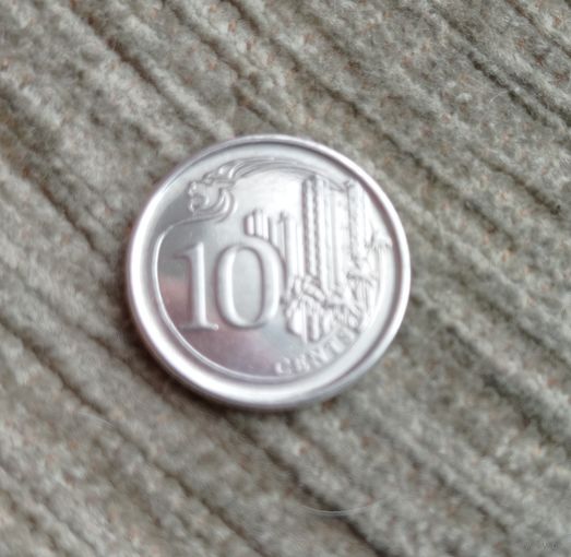 Werty71 Сингапур 10 центов 2014
