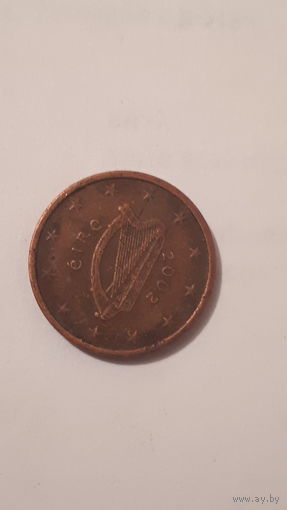 2 евро цента Ирландия 2002