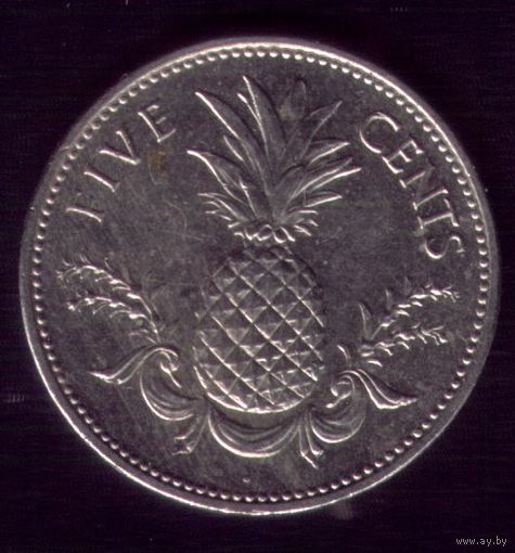 5 центов 2004 год Багамы