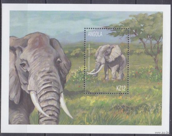 2000 Ангола 1552/B84 Слоны   MNH