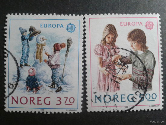 Норвегия 1989 Европа детские игры полная серия