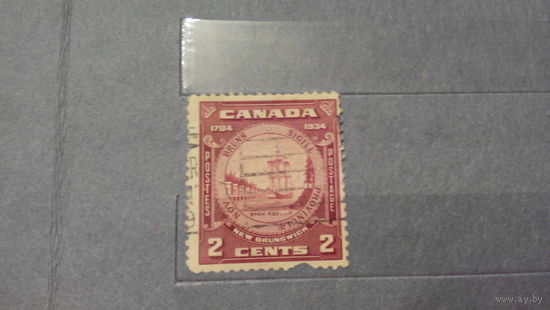 Парусник, флот, транспорт, марка, Канада, 1934