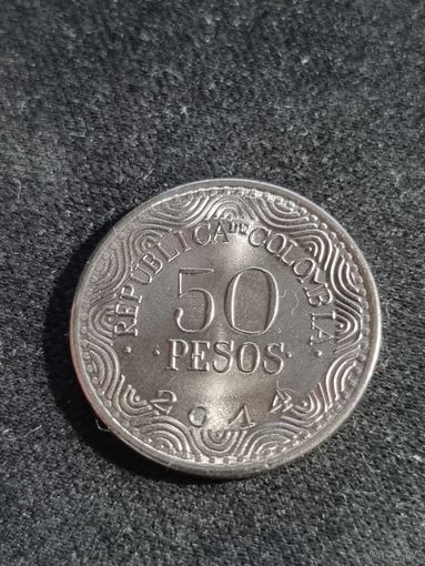 Колумбия 50 песо 2014 UNC