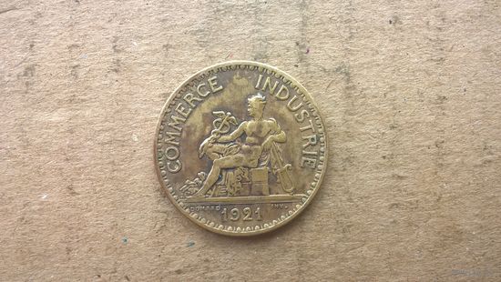 Франция 1 франк, 1921г. (D-22)
