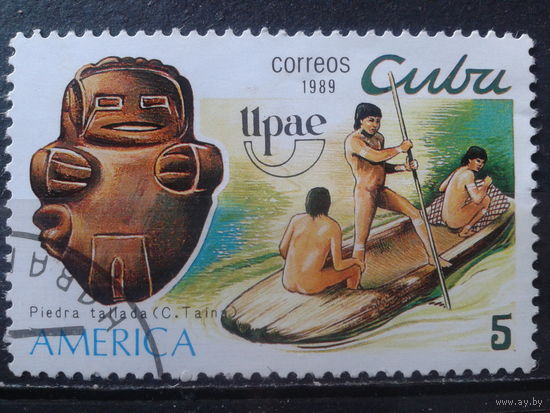 Куба 1989 Искусство доколумбовых индейцев