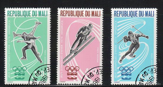 Мали-1976(Мих.519-521) , гаш. , Спорт, ОИ-1976 (полная серия)