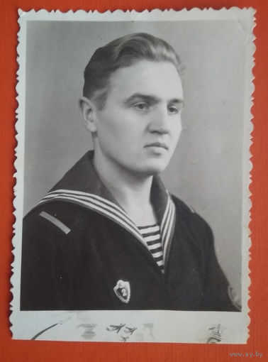 Фото военного моряка-североморца. 1962 г. 9х12 см.