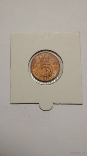 Нидерланды / 5 cent / 1977 год