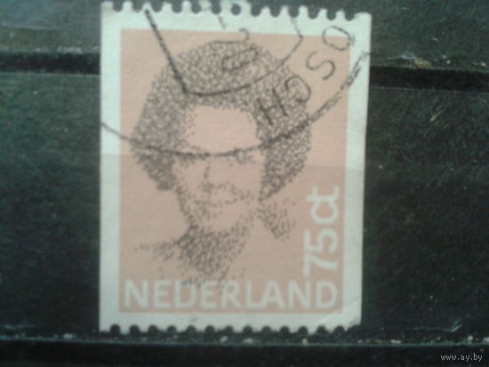 Нидерланды 1982 Королева Беатрис 75с рулонная марка