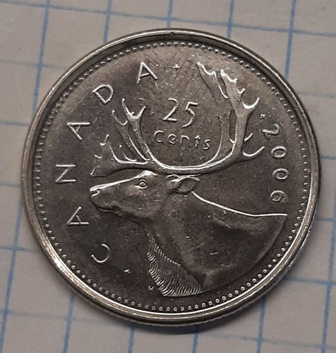Канада 25 центов 2006г.km493.2