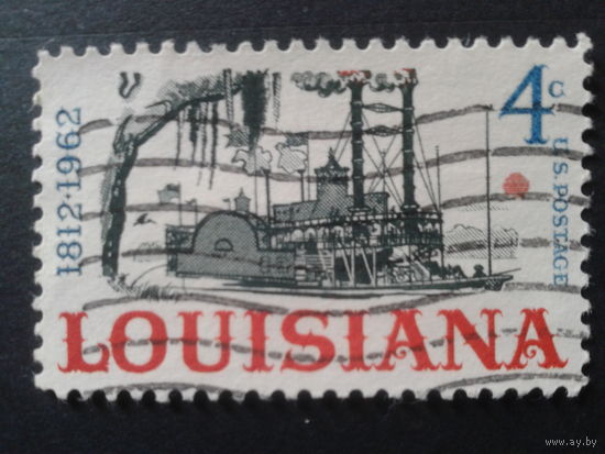 США 1962 штат Луизиания, речное судно