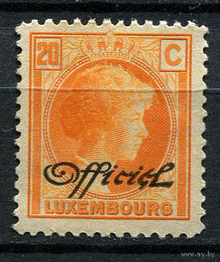 Люксембург - 1928 - Великая герцогиня Шарлотта 25С с надпечаткой OFFICIEL - [Mi.157d] - 1 марка. Чистая без клея.  (Лот 67AK)