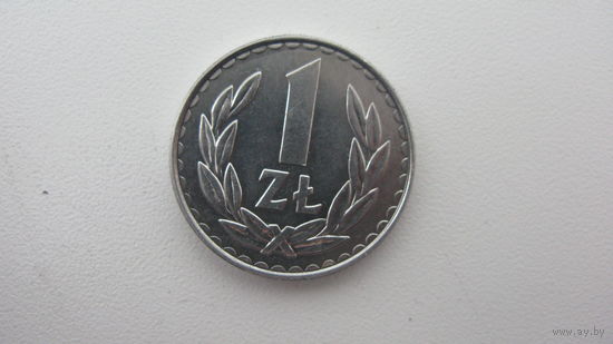 . Польша 1 злотый  1987 г. ( состояние отличное )
