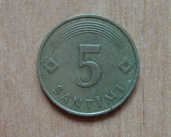 Латвия - 5 сантимов - 1992