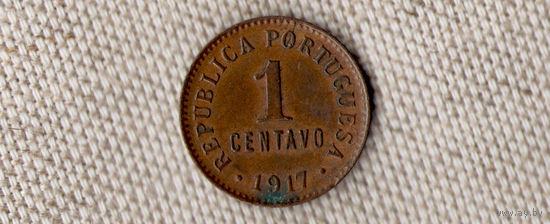 Португалия 1 сентаво 1917/(Oct)