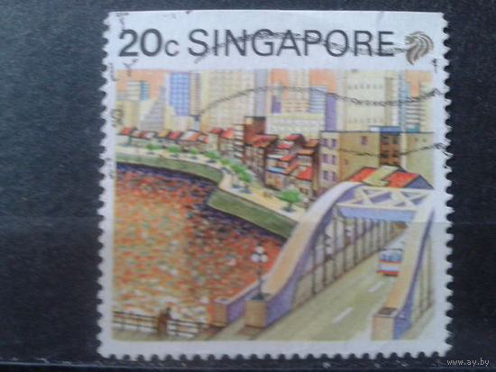 Сингапур 1990 Стандарт, туризм марка из буклета