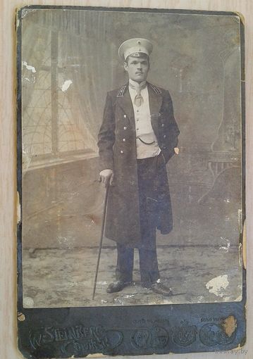 Фото мужчины. Фотография В.Штейнберга. Двинск. 1913 г.10,5х14 см.