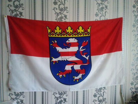 Флаг земли Гессен.