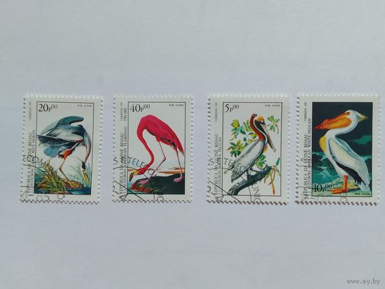 Марки птицы Гвинея-Бисау  1985г.- 4 шт
