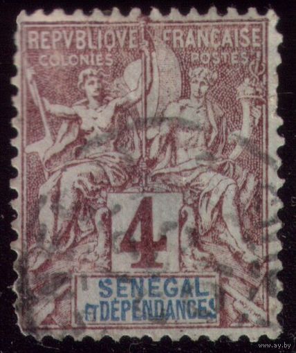 1 марка 1892 год Сенегал 10