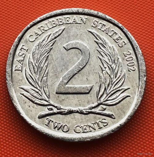 115-24 Восточные Карибы, 2 цента 2002 г.