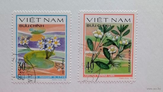 Вьетнам /1978/ флора / цветы.  / 2 Марки из Серии