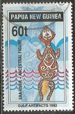 Папуа Новая Гвинея. Артефакты Папуасского залива. 1992г. Mi#657.
