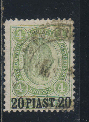 Австро-Венгрия Почта за рубежом Османская Имп. 1900 Франц Иосиф I Надп Стандарт #38