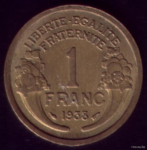 1 Франк 1938 год Франция