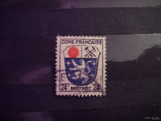 1945 французская зона оккупации Германии герб (1-9)