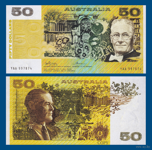 [КОПИЯ] Австралия 50 долларов 1973г.