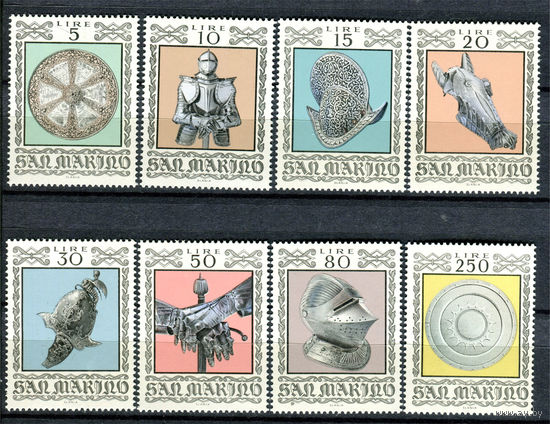 Сан Марино - 1974г. - Старое оружие и вооружение - полная серия, MNH [Mi 1059-1066] - 8 марок