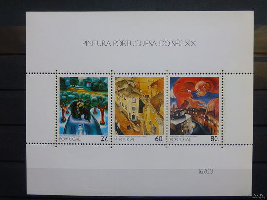 Португалия 1988 живопись\718\ блок MNH