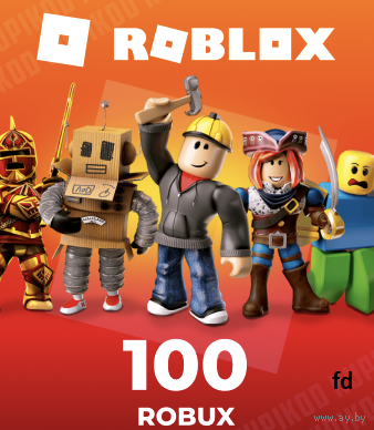 Подарочная карта ROBLOX на 100 ROBUX