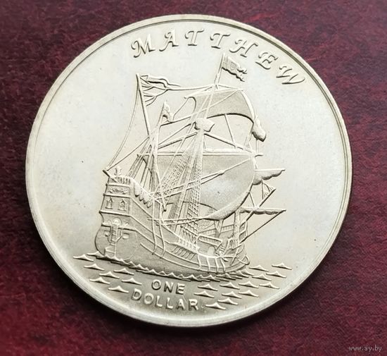 Острова Гилберта Кирибати), 1 доллар 2015. Мэтью.